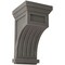 Ekena Millwork 7"W x 7 1/2"D x 13"H Fluted Wood Vintage Decor Corbel, Reclaimed Grey CORWD07X07X13FLGY - alternate 1